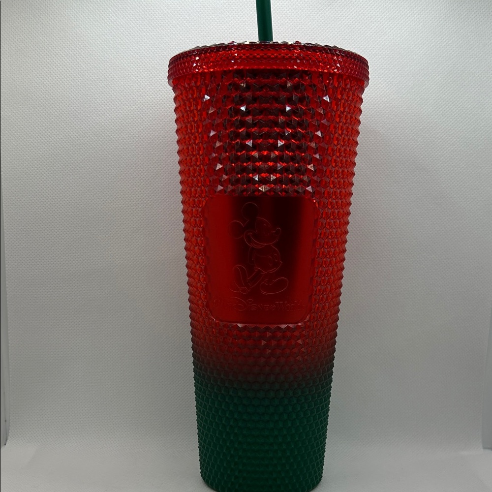 Starbucks X Disney 2021 Red and Green Tumbler with Straw - Picture 7 of 7